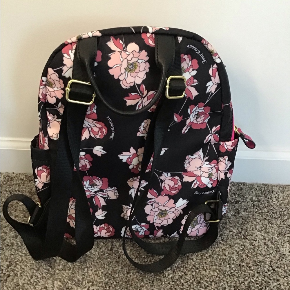 Juicy Couture “Pretty Rose Black Lollipop Large Backpack” - Picture 2 of 4
